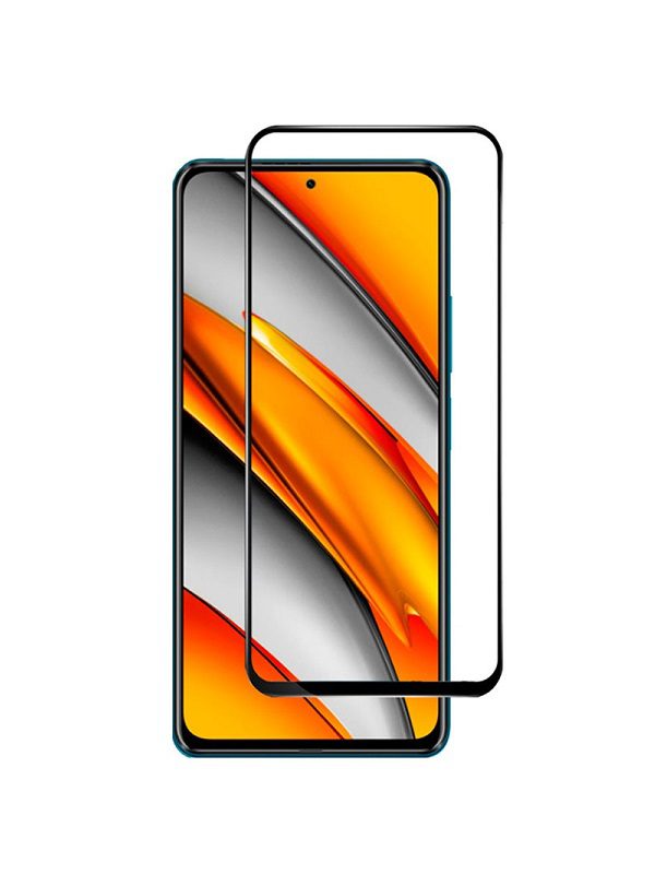 FULL GLUE 5D TEMPERED GLASS ΓΙΑ XIAOMI POCO F3 - ΜΑΥΡΟ