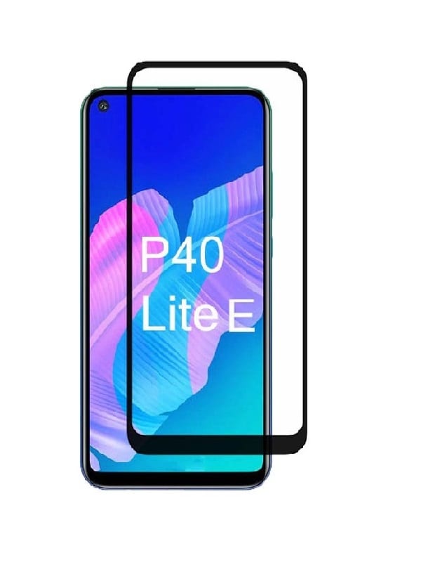 FULL GLUE 5D TEMPERED GLASS ΓΙΑ HUAWEI P40 LITE E - ΜΑΥΡΟ