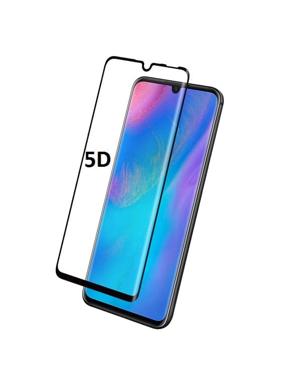 FULL GLUE 5D TEMPERED GLASS ΓΙΑ HUAWEI P30 PRO - ΜΑΥΡΟ