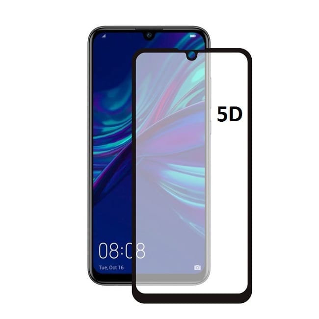 FULL GLUE 5D TEMPERED GLASS ΓΙΑ HONOR 8X - ΜΑΥΡΟ