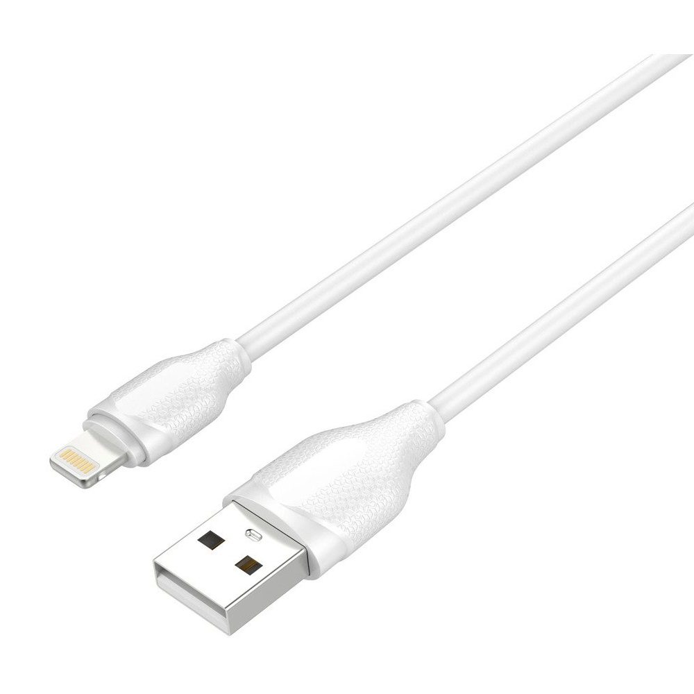 ΚΑΛΩΔΙΟ LDNIO LIGHTNING ΣΕ USB LS372, 2.1A (2m) - ΛΕΥΚΟ