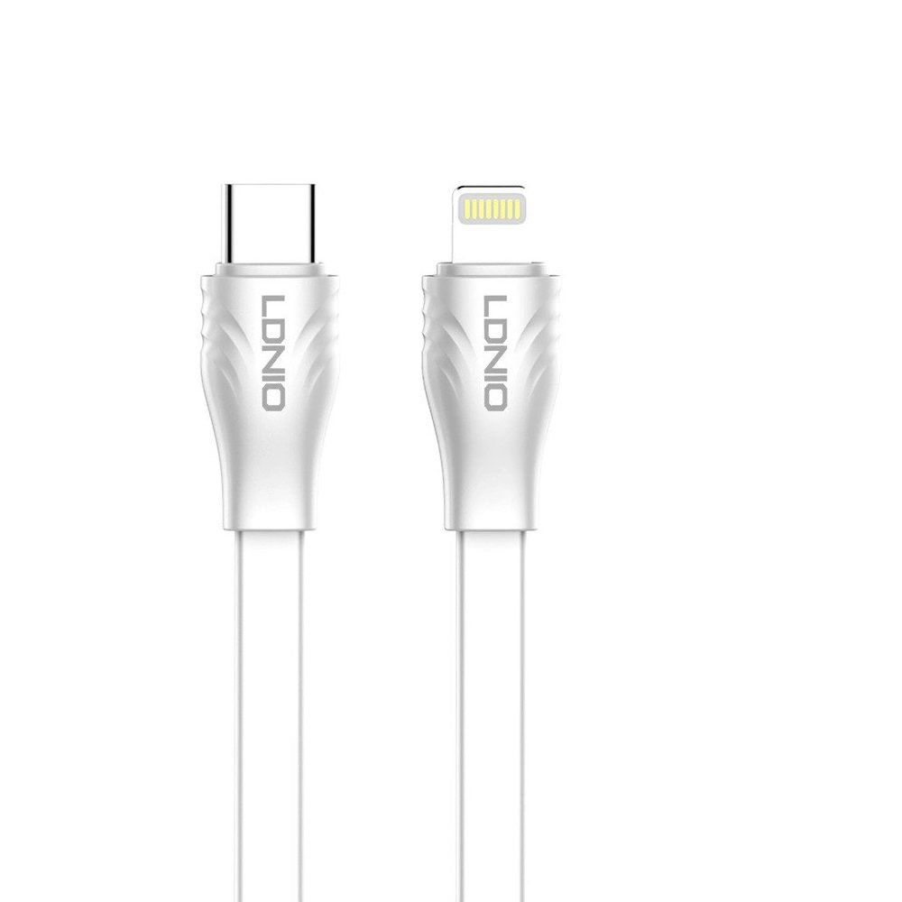 ΚΑΛΩΔΙΟ LDNIO LIGHTNING ΣΕ USB-C LC131I, 30W PD (1m) - ΛΕΥΚΟ