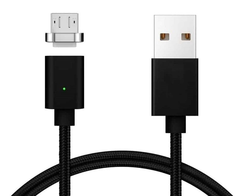 ΜΑΓΝΗΤΙΚΟ ΚΑΛΩΔΙΟ MICRO USB  ΜΑΥΡΟ (1m)