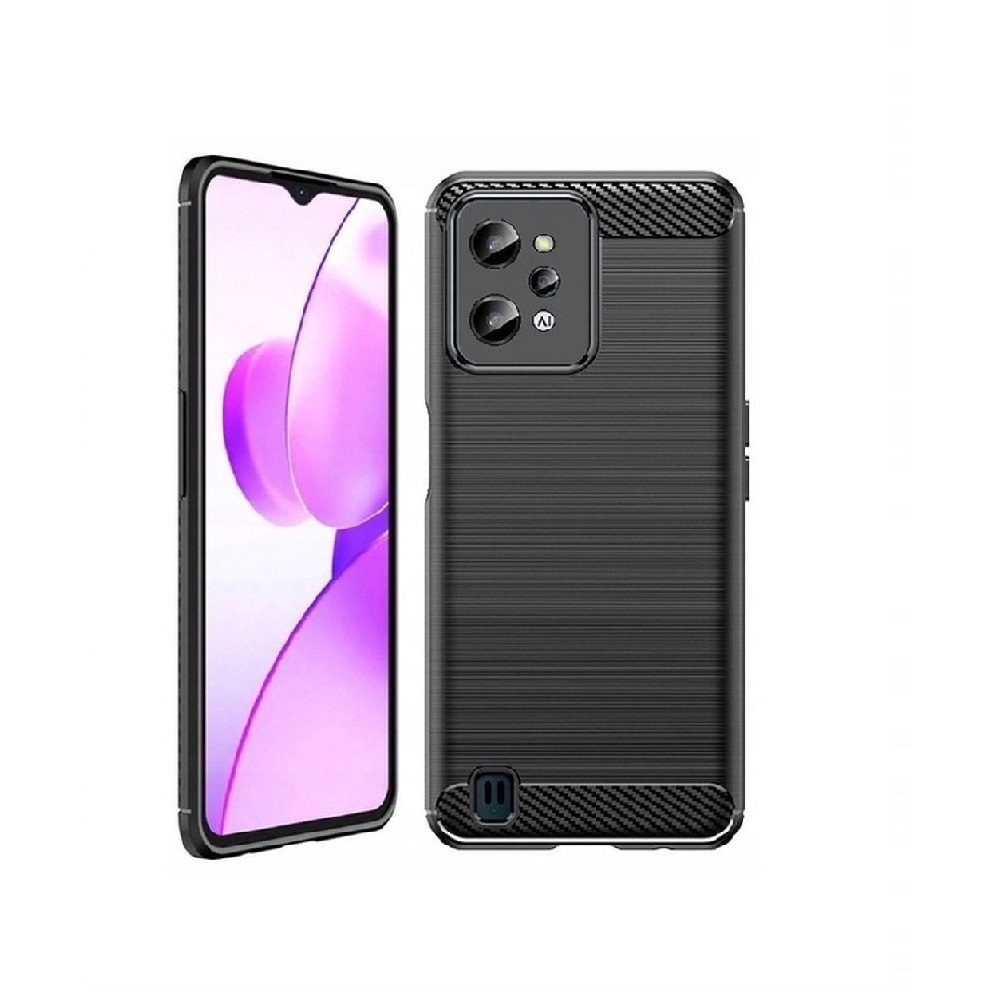 ΘΗΚΗ ΣΙΛΙΚΟΝΗΣ CARBON ΓΙΑ REALME C31 - ΜΑΥΡΗ