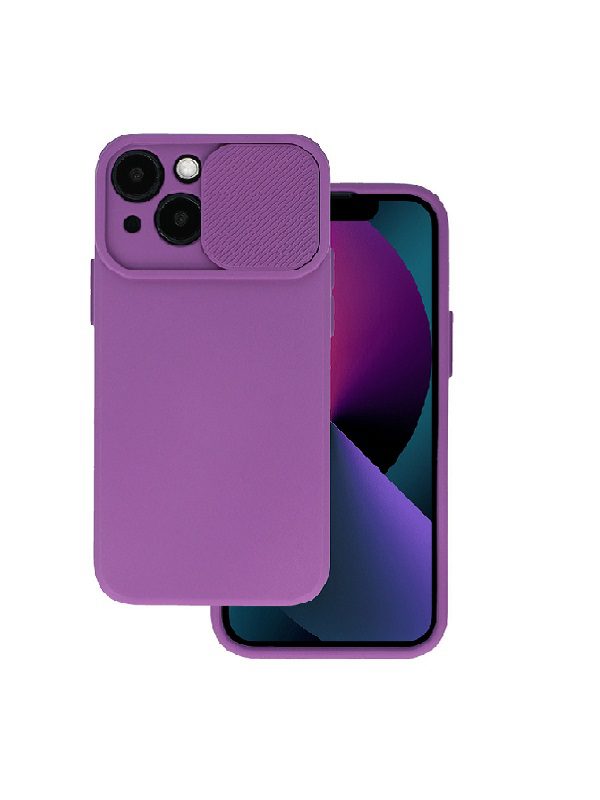 ΘΗΚΗ ΣΙΛΙΚΟΝΗΣ CAMSHIELD SOFT ΓΙΑ IPHONE 13 PRO - ΜΩΒ