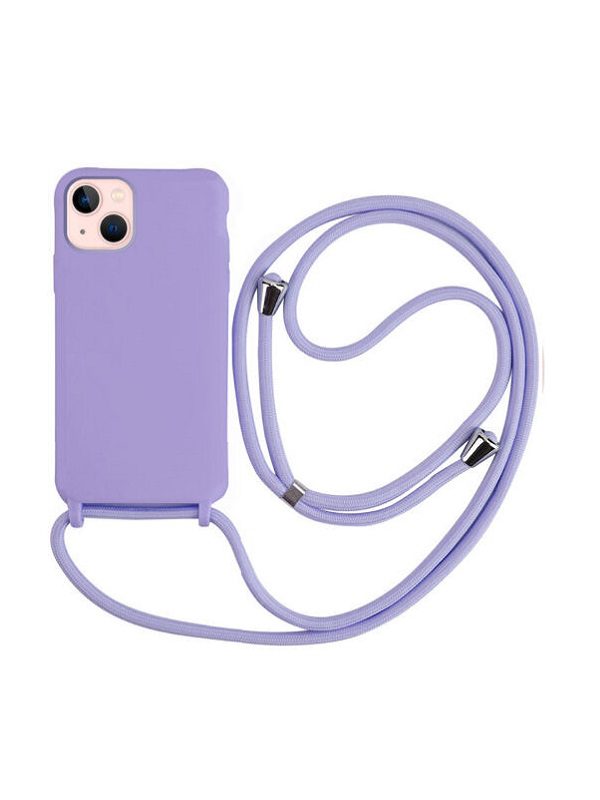 ΘΗΚΗ ΣΙΛΙΚΟΝΗΣ ΜΕ ΚΟΡΔΟΝΙ(CORD) ΓΙΑ IPHONE 13 - ΛΙΛΑ