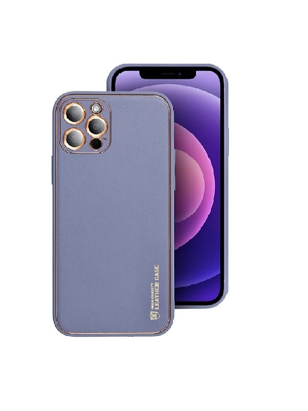 ΘΗΚΗ ΣΙΛΙΚΟΝΗΣ FORCELL LEATHER ΓΙΑ IPHONE X - ΜΠΛΕ