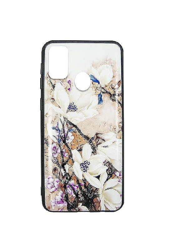 ΘΗΚΗ ΣΙΛΙΚΟΝΗΣ FLOWERS 3D ΓΙΑ IPHONE 12 PRO MAX - ΛΕΥΚΗ