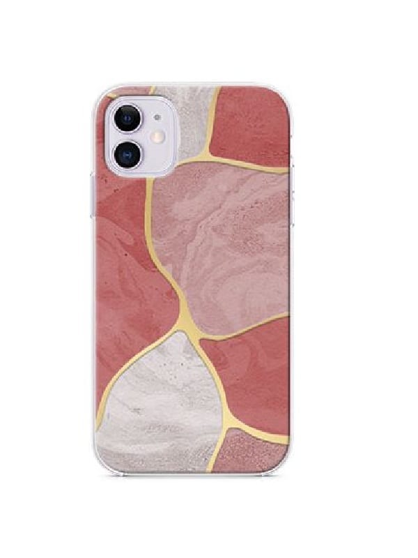 ΘΗΚΗ ΣΙΛΙΚΟΝΗΣ OBA STYLE KINTSUGI  ΓΙΑ IPHONE 12 PRO - ΣΧΕΔΙΟ 1