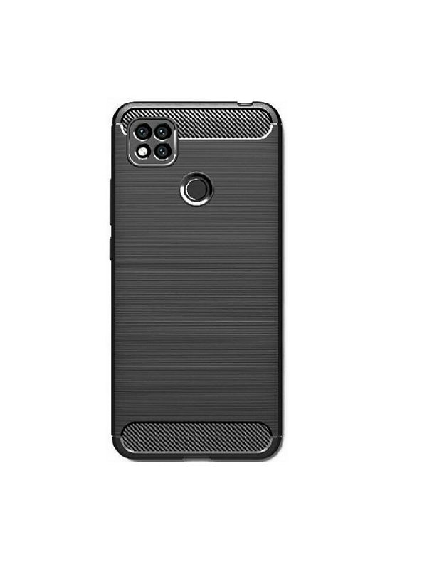 ΘΗΚΗ FORCELL CARBON ΓΙΑ XIAOMI REDMI 9C - ΜΑΥΡΗ