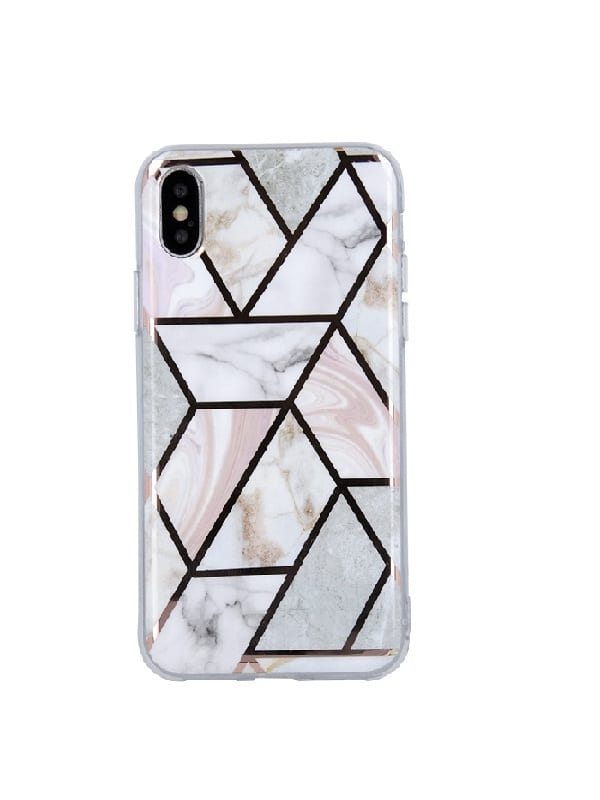 ΘΗΚΗ ΣΙΛΙΚΟΝΗΣ GEOMETRIC MARMUR ΓΙΑ XIAOMI REDMI 9i - ΡΟΖ