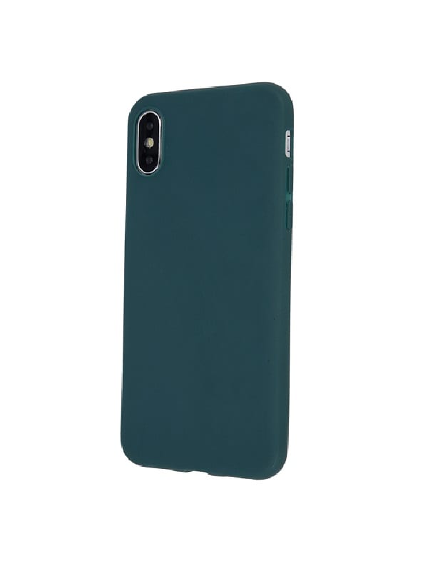 ΘΗΚΗ ΣΙΛΙΚΟΝΗΣ MATT TPU ΓΙΑ IPHONE 11 PRO - ΣΚΟΥΡΟ ΠΡΑΣΙΝΟ