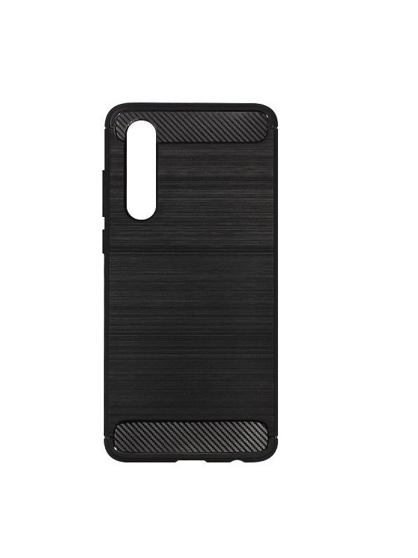 ΘΗΚΗ FORCELL CARBON ΓΙΑ HUAWEI P30 - ΜΑΥΡΗ