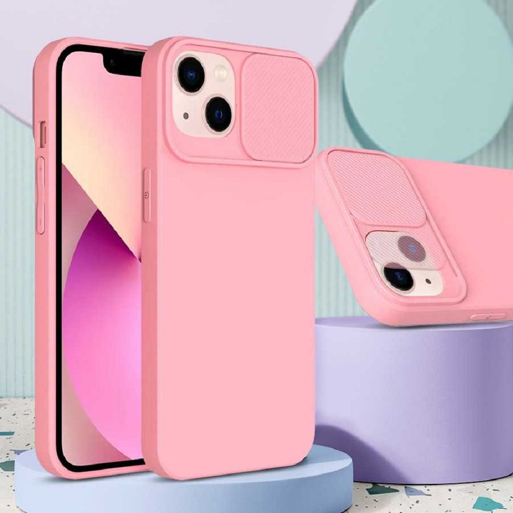 ΘΗΚΗ ΣΙΛΙΚΟΝΗΣ CAMSHIELD SOFT ΓΙΑ IPHONE 12 - LIGHT PINK