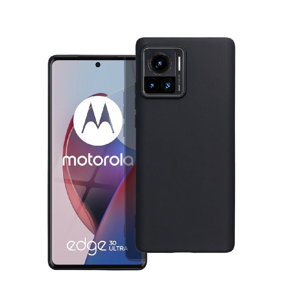 ΘΗΚΗ ΣΙΛΙΚΟΝΗΣ MATT TPU ΓΙΑ MOTOROLA EDGE 30 ULTRA - ΜΑΥΡΗ