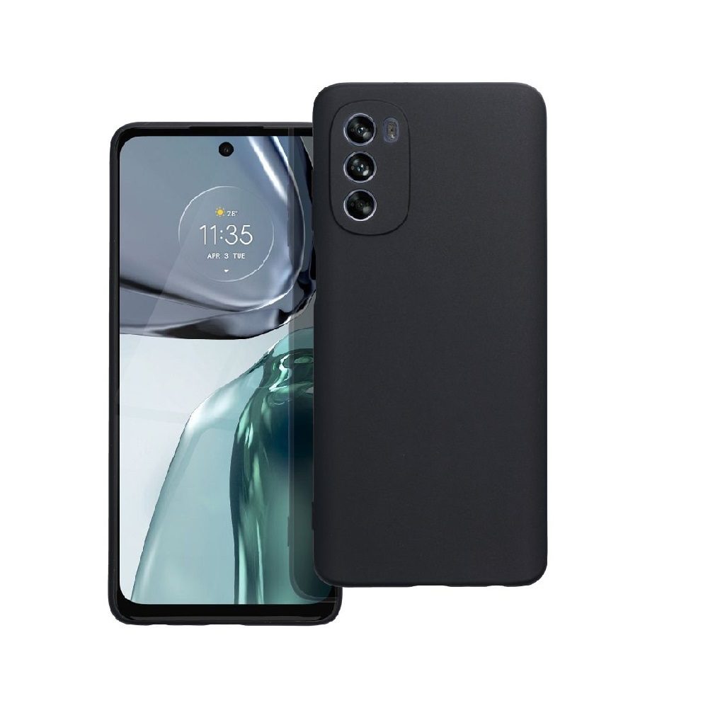 ΘΗΚΗ ΣΙΛΙΚΟΝΗΣ MATT TPU ΓΙΑ MOTOROLA MOTO G62 - ΜΑΥΡΗ