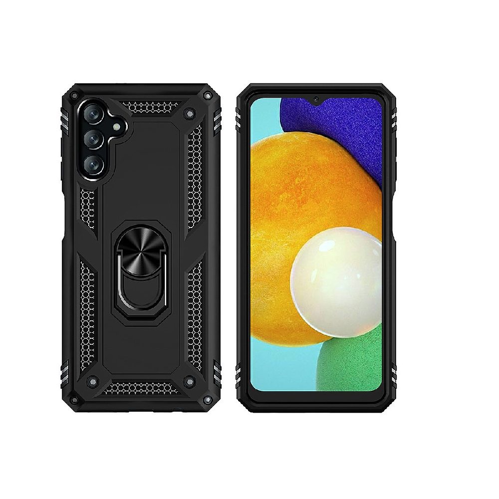 ΘΗΚΗ ARMOR RING BUCKLE KICKSTAND ΓΙΑ SAMSUNG GALAXY A04S - ΜΑΥΡΗ