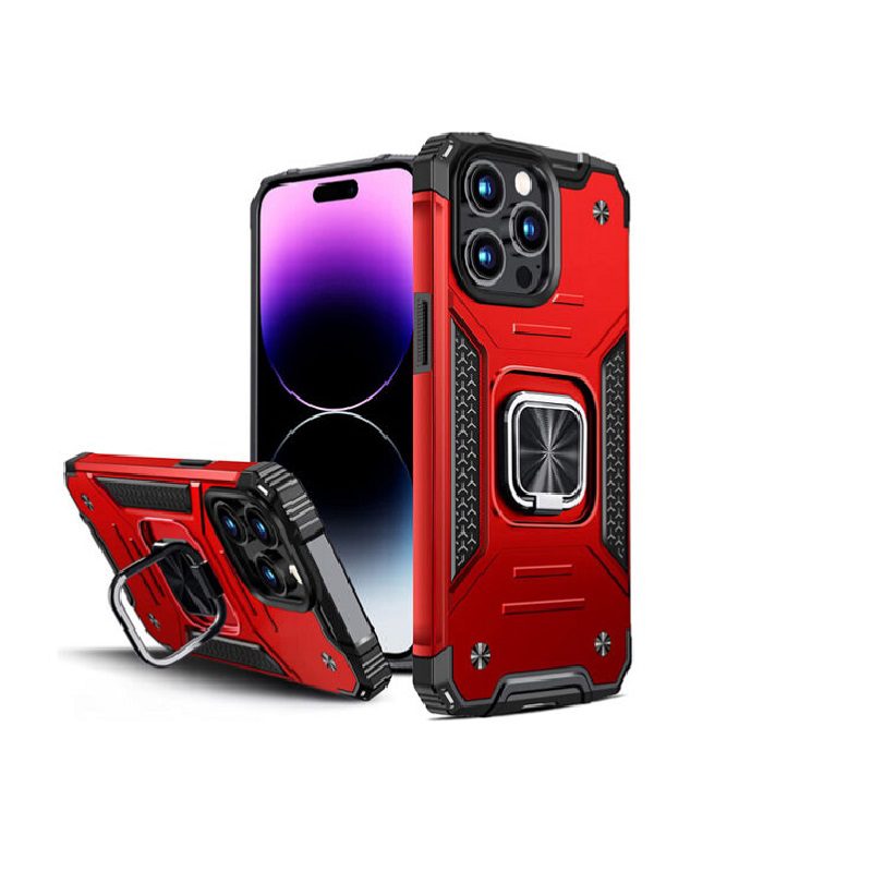 ΘΗΚΗ ARMOR RINGSTAND ΓΙΑ IPHONE 14 PRO MAX- ΚΟΚΚΙΝΗ