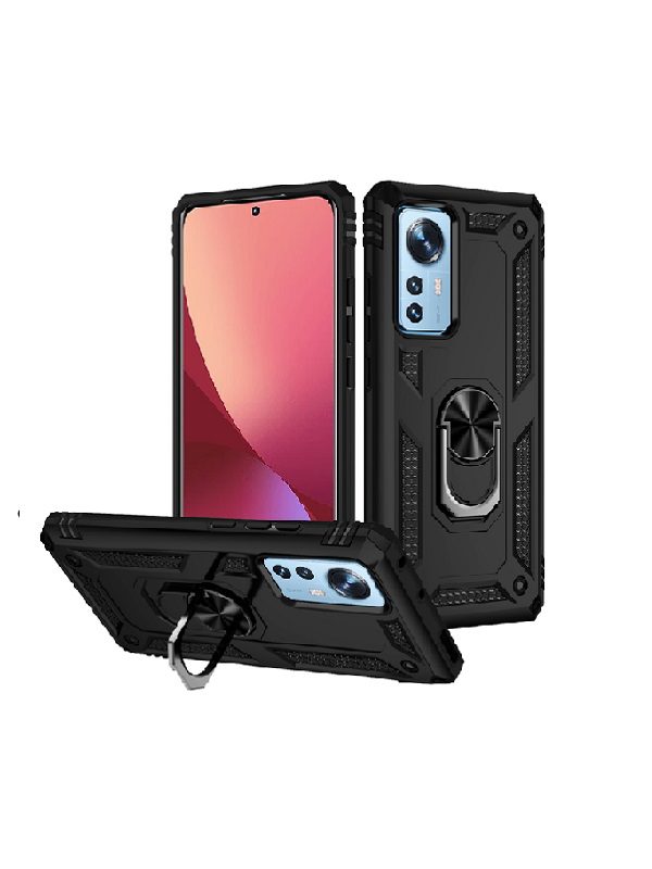 ΘΗΚΗ ARMOR RING KICKSTAND ΓΙΑ XIAOMI REDMI NOTE 11 4G -ΜΑΥΡΗ