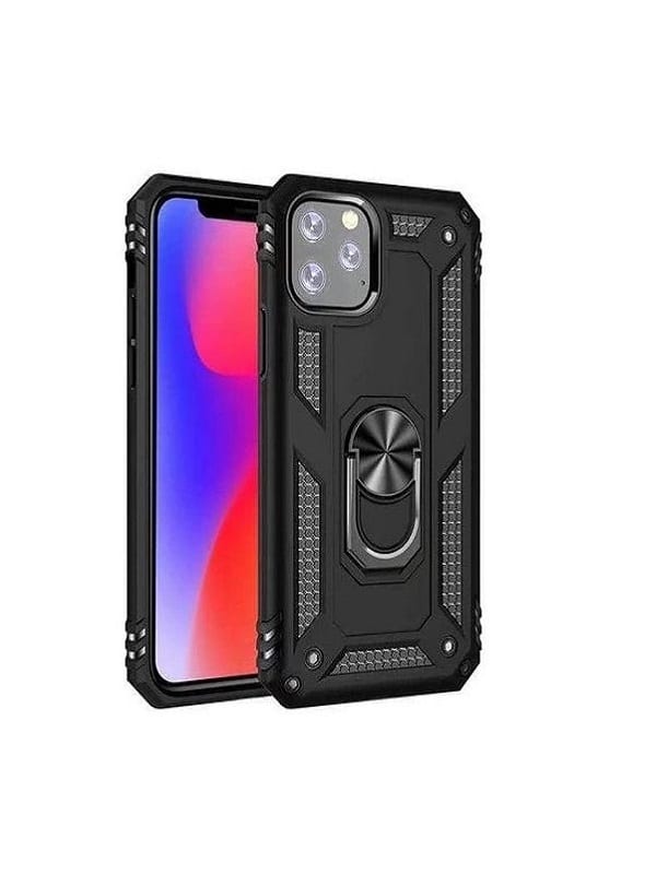 ΘΗΚΗ ARMOR RING BUCKLE KICKSTAND ΓΙΑ XIAOMI REDMI 9A/9AT - ΜΑΥΡΗ
