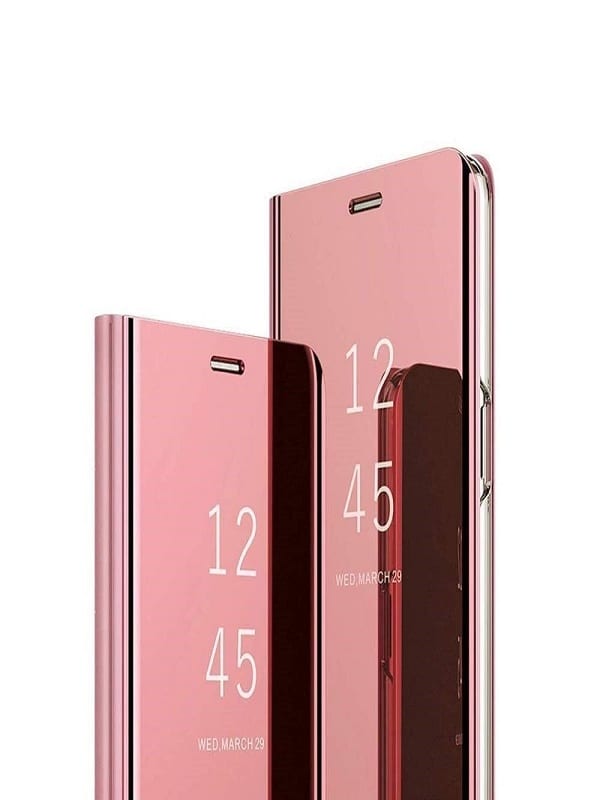 MIRROR CLEAR VIEW ΘΗΚΗ ΓΙΑ XIAOMI REDMI 9T - ΡΟΖ ΧΡΥΣΗ
