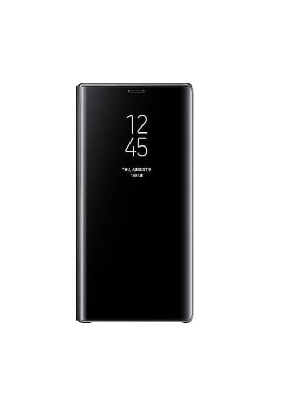 MIRROR CLEAR VIEW ΘΗΚΗ ΒΙΒΛΙΟ ΓΙΑ SAMSUNG GALAXY A02S - ΜΑΥΡΗ