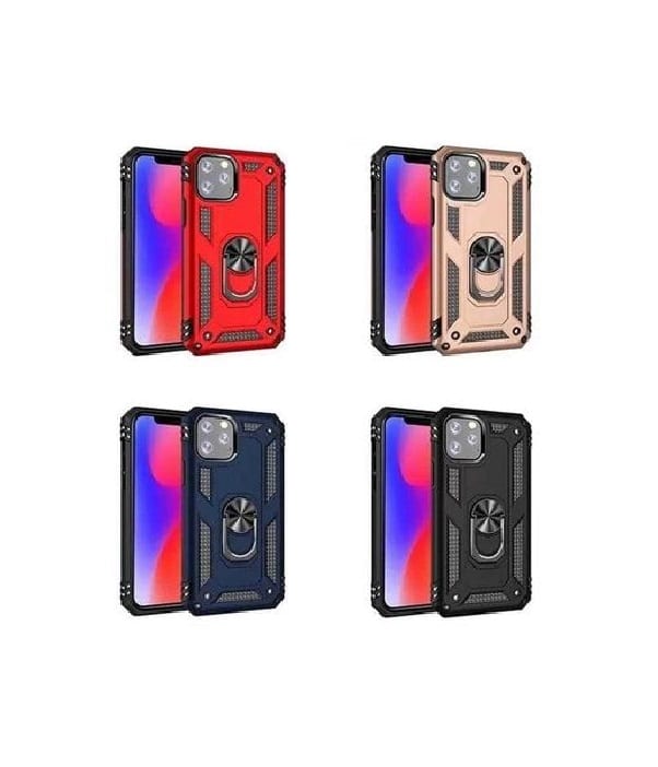 ΘΗΚΗ ARMOR RING BUCKLE KICKSTAND ΓΙΑ IPHONE 11 (6.1") - Μαύρο