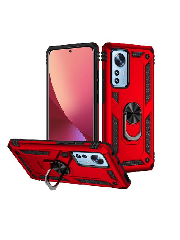 ΘΗΚΗ ARMOR RING KICKSTAND ΓΙΑ XIAOMI REDMI NOTE 11 4G - ΚΟΚΚΙΝΗ