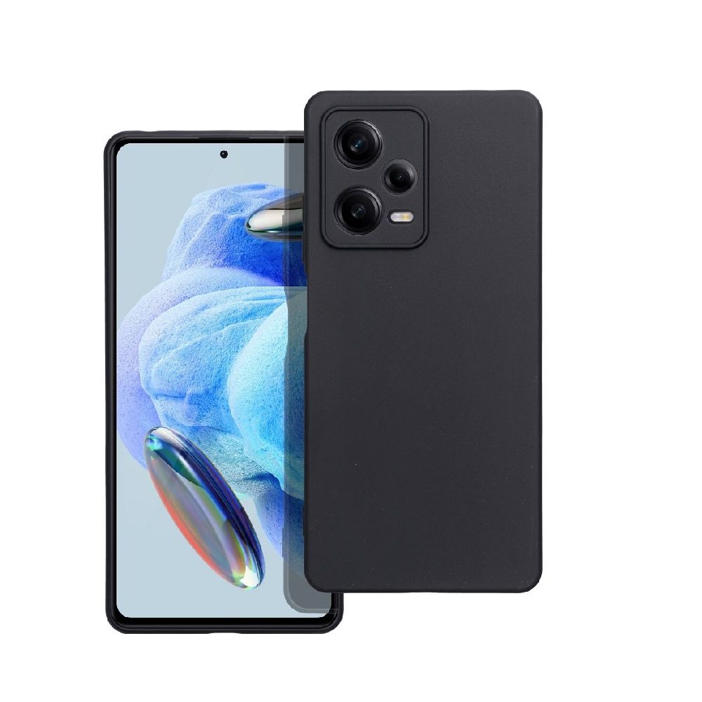 ΘΗΚΗ ΣΙΛΙΚΟΝΗΣ MATT  ΓΙΑ XIAOMI REDMI NOTE 12 PRO PLUS 5G-ΜΑΥΡΗ