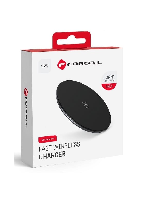 ΑΣΥΡΜΑΤΟΣ ΦΟΡΤΙΣΤΗΣ ΚΙΝΗΤΟΥ FORCELL QUICK CHARGE PAD 15W-ΜΑΥΡΟ