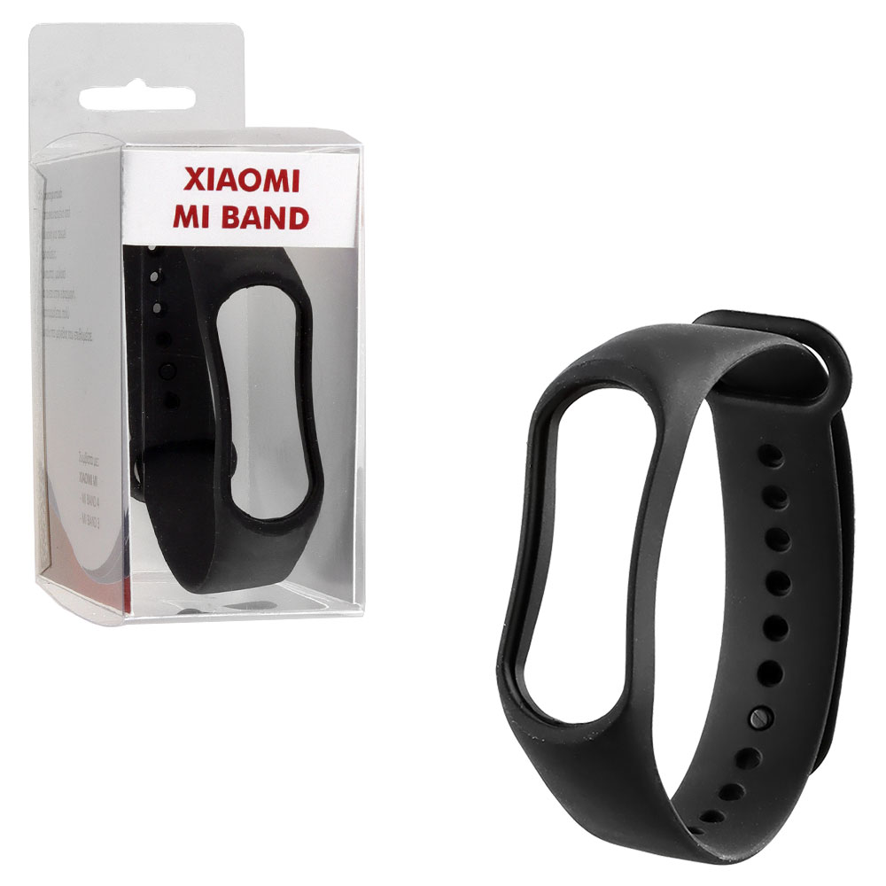 VOLTE-TEL ΛΟΥΡΑΚΙ ΣΙΛΙΚΟΝΗΣ XIAOMI MI BAND 4/MI BAND 3 BLACK