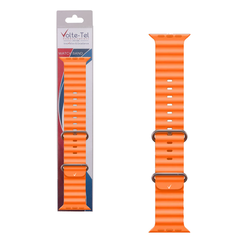 VOLTE-TEL ΛΟΥΡΑΚΙ ΡΟΛΟΓΙΟΥ APPLE WATCH 38/40/41mm OCEAN BAND LOOP ORANGE VT107