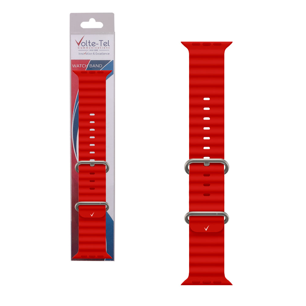 VOLTE-TEL ΛΟΥΡΑΚΙ ΡΟΛΟΓΙΟΥ APPLE WATCH 38/40/41mm OCEAN BAND LOOP RED VT107