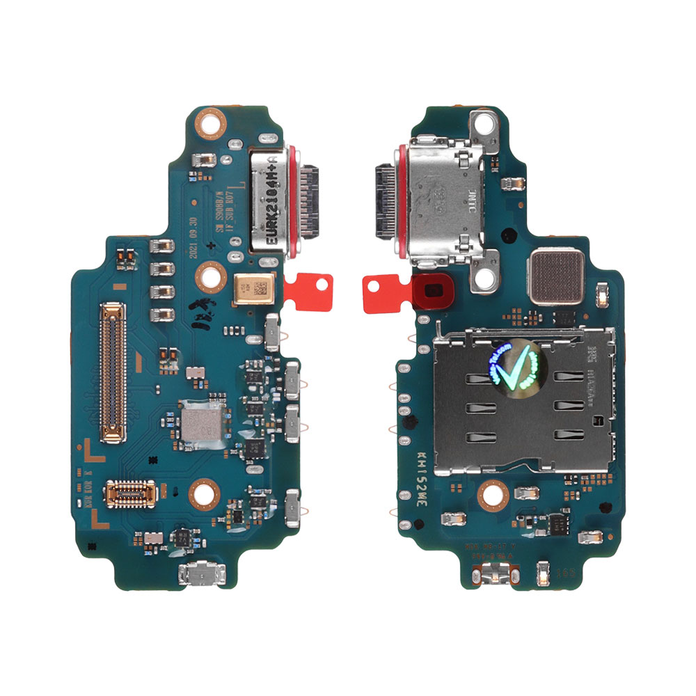 SAMSUNG S22 ULTRA 5G S908 (TYPE C) ΠΛΑΚΕΤΑ ΚΟΝΕΚΤΟΡΑ ΦΟΡΤΙΣΗΣ+AUDIO PORT+SIM READER-ΜΙΚΡΟΦΩΝΟ GH96-14802A ORIGINAL SERVICE PACK