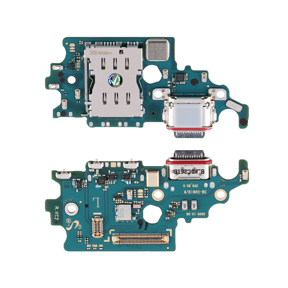 SAMSUNG S21 5G G991 (TYPE C) ΠΛΑΚΕΤΑ ΚΟΝΕΚΤΟΡΑ ΦΟΡΤΙΣΗΣ+AUDIO PORT+SIM READER-ΜΙΚΡΟΦΩΝΟ GH96-14033A ORIGINAL SERVICE PACK