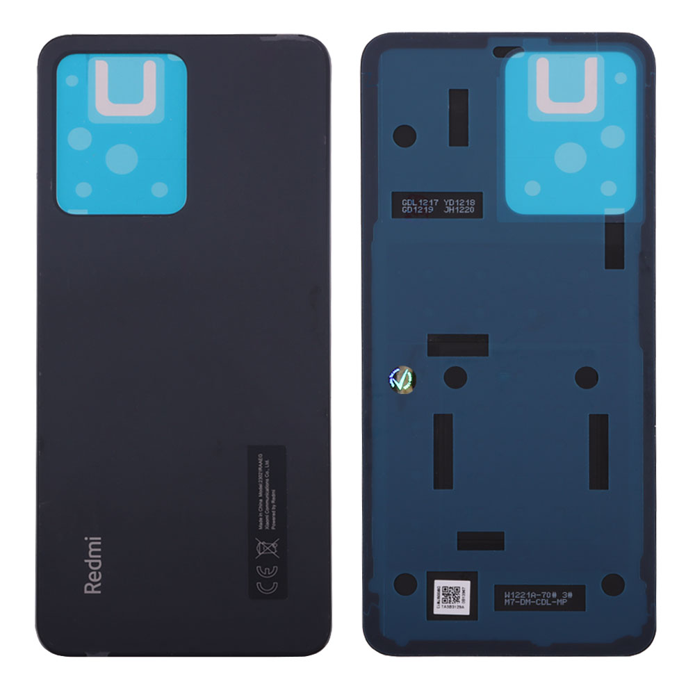 XIAOMI REDMI NOTE 12 4G BATTERY COVER ΜΕ ΑΥΤΟΚΟΛΛΗΤΗ ΤΑΙΝΙΑ ΑΔΙΑΒΡΟΧΟΠΟΙΗΣΗΣ GREY 3P OR