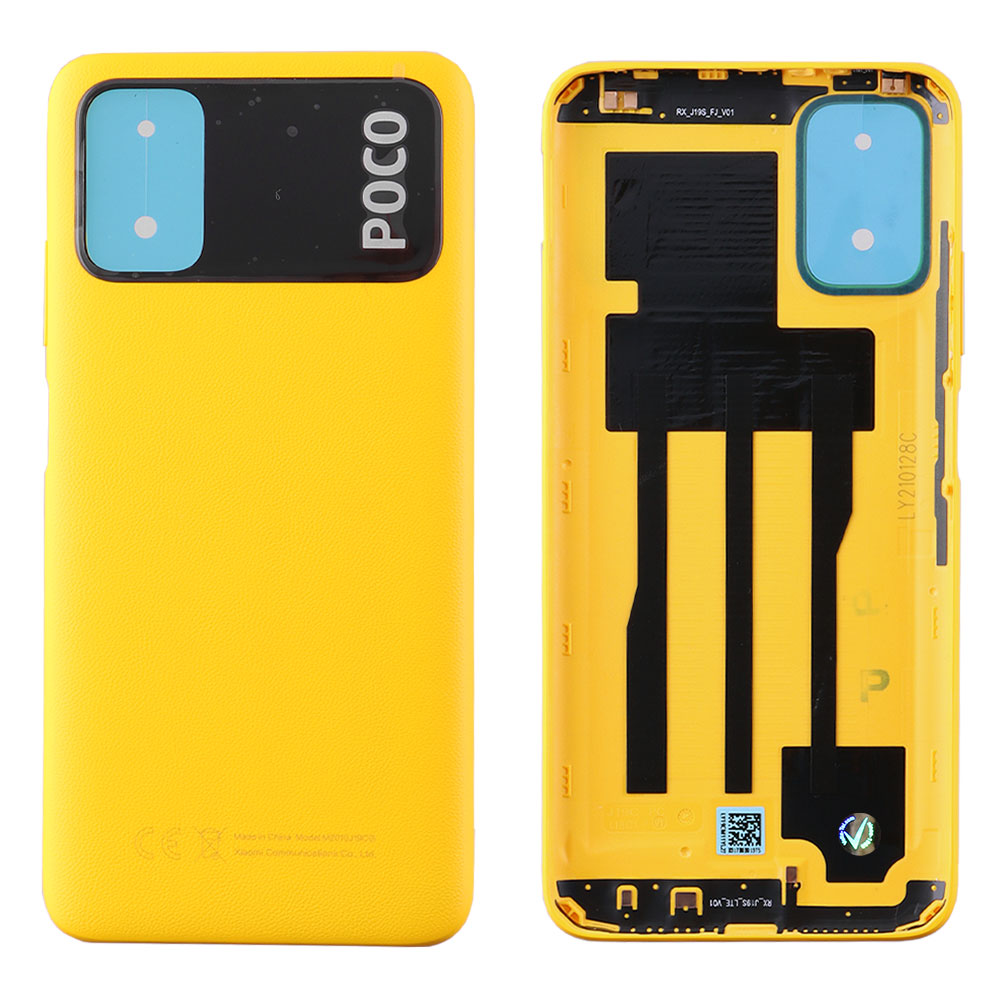 XIAOMI POCO M3 BATTERY COVER YELLOW 55050000QL9X ORIGINAL SERVICE PACK