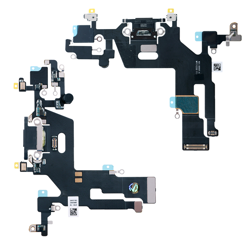 IPHONE 11 (LIGHTNING) ΚΑΛΩΔΙΟ FLEX ΚΟΝΕΚΤΟΡΑ ΦΟΡΤΙΣΗΣ-ΜΙΚΡΟΦΩΝΟ BLACK 3P OR