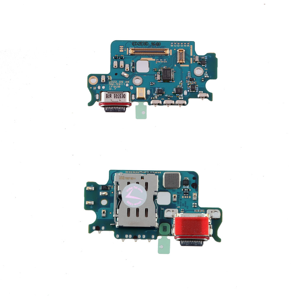 SAMSUNG S23 5G S911 (TYPE C) ΠΛΑΚΕΤΑ ΚΟΝΕΚΤΟΡΑ ΦΟΡΤΙΣΗΣ+AUDIO PORT+SIM READER-ΜΙΚΡΟΦΩΝΟ GH96-15629A ORIGINAL SERVICE PACK