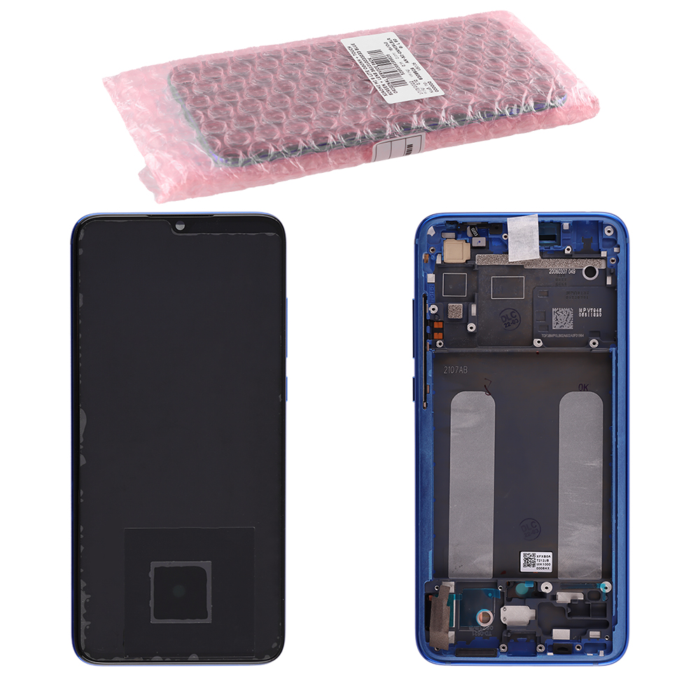 XIAOMI MI 9 LITE ΟΘΟΝΗ + TOUCH SCREEN + LENS + FRAME 561010033033 BLUE ORIGINAL SERVICE PACK