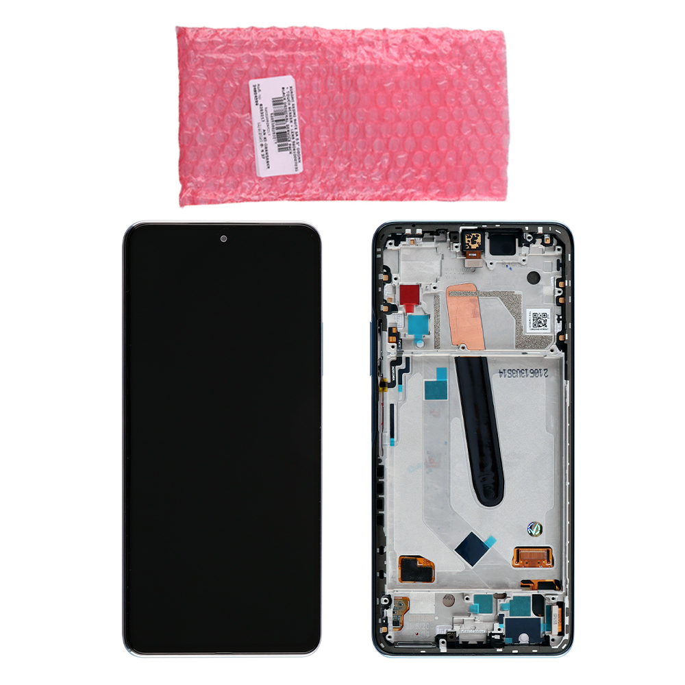 XIAOMI MI 11i/MI 11X PRO ΟΘΟΝΗ + TOUCH SCREEN + LENS + FRAME 5600040K1100 BLUE ORIGINAL SERVICE PACK