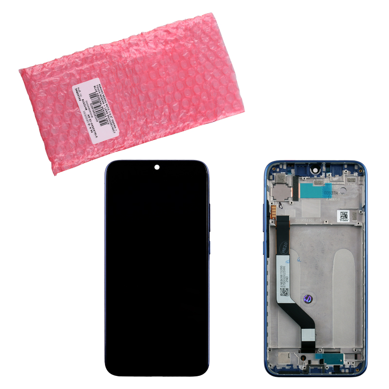 XIAOMI REDMI NOTE 7 ΟΘΟΝΗ + TOUCH SCREEN + LENS + FRAME 5610100140C7 BLUE ORIGINAL SERVICE PACK