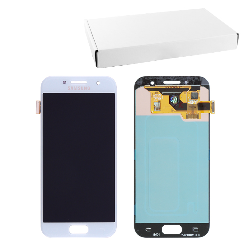 SAMSUNG A320 A3 2017 ΟΘΟΝΗ+TOUCH SCREEN+LENS GH97-19732C BLUE ORIGINAL SERVICE PACK