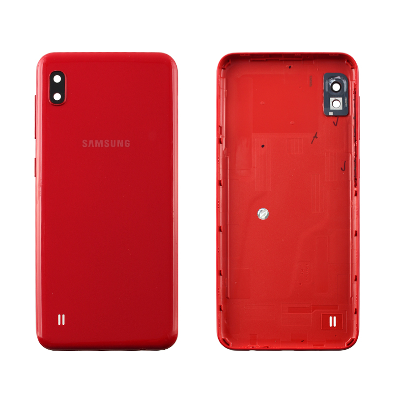 SAMSUNG A10 2019 A105 BATTERY COVER + CAMERA LENS RED 3P OR