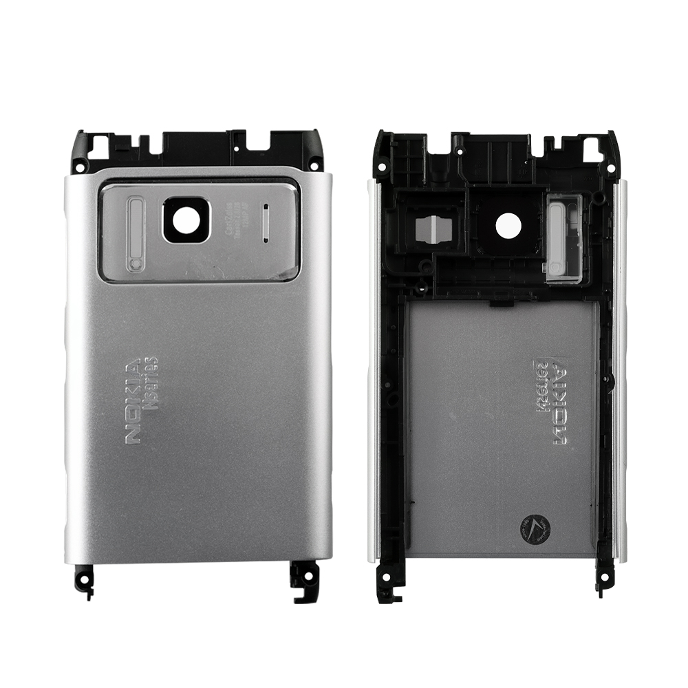 NOKIA N8 SILVER BATTERY-MIDDLE COVER-CAMERA LENS- SIDE KEYS