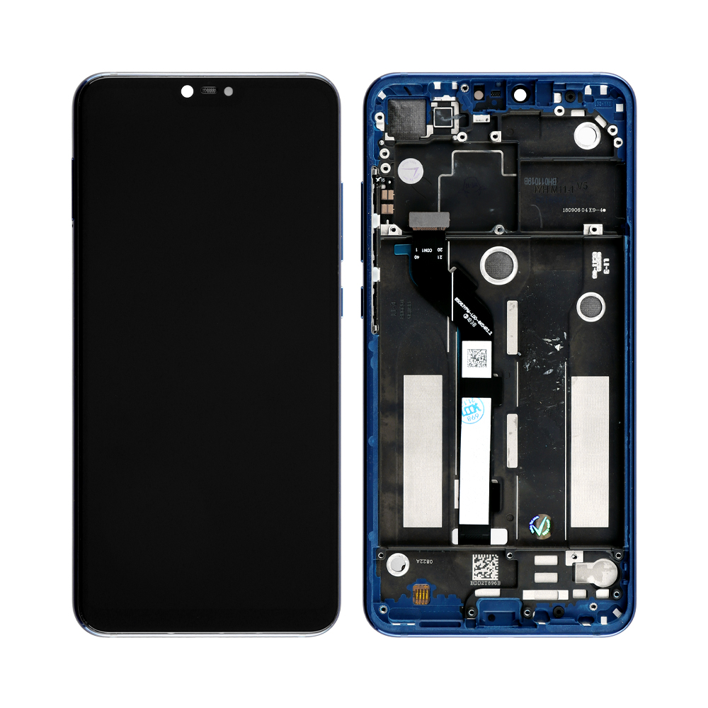 XIAOMI MI 8 LITE ΟΘΟΝΗ+TOUCH SCREEN+LENS+FRAME BLUE 3P OR