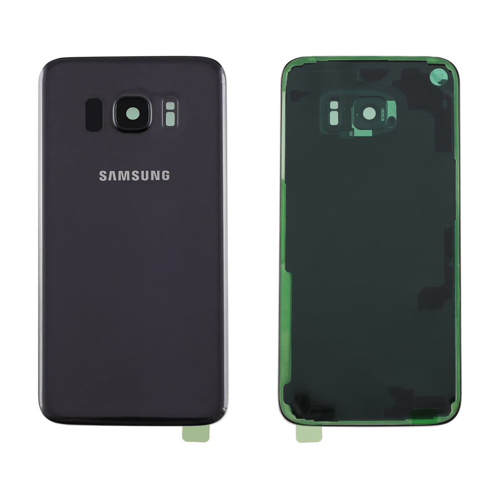 SAMSUNG G935 GALAXY S7 EDGE BATTERY COVER +CAMERA LENS BLACK 3P OR