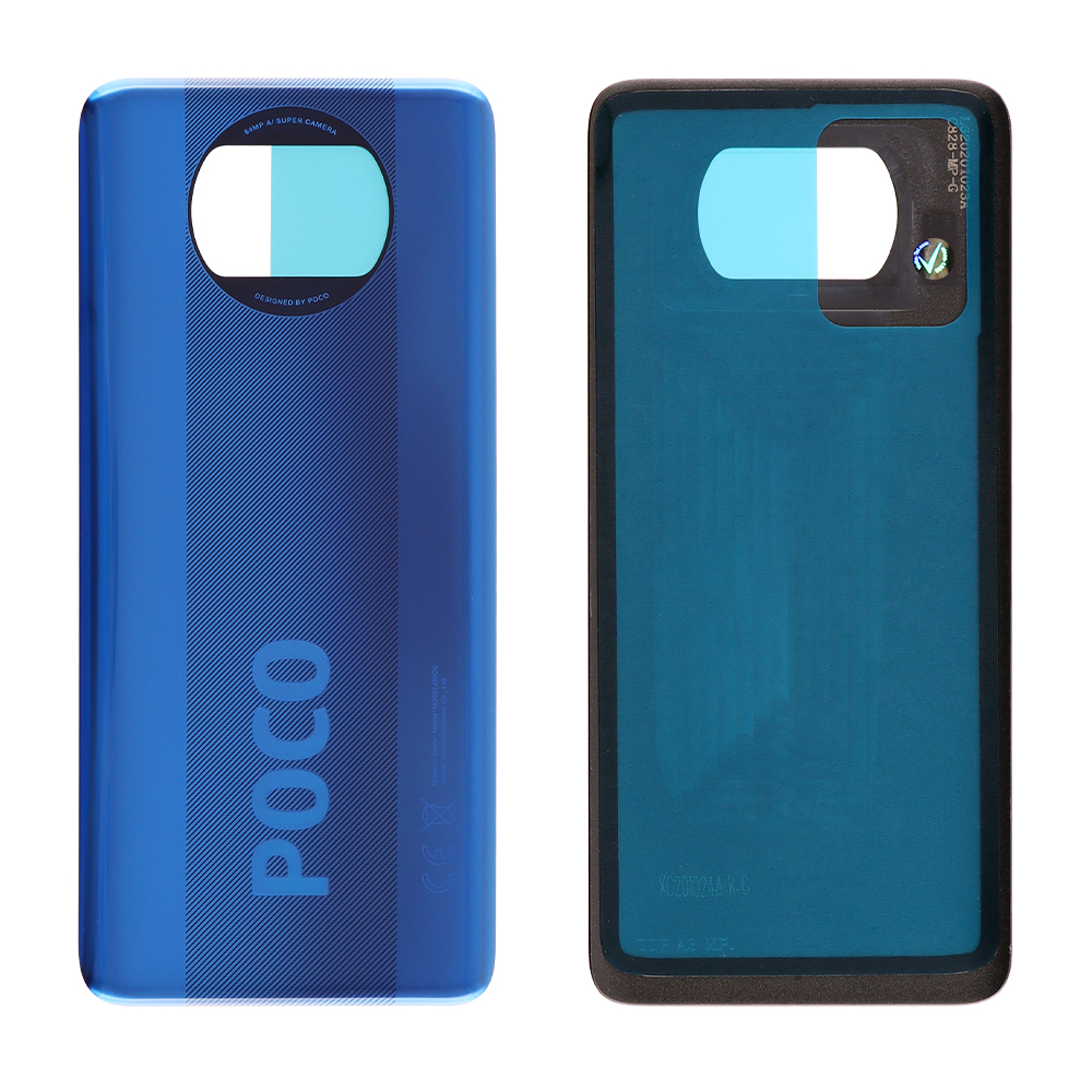 XIAOMI POCO X3 BATTERY COVER BLUE 55050000H46D ORIGINAL SERVICE PACK