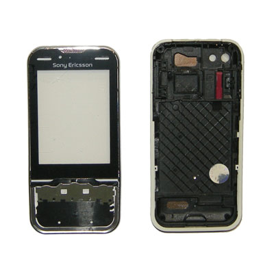 SONY ERICSSON U100 YARI FRONT+ LENS - BACK - BATTERY COVER BLACK