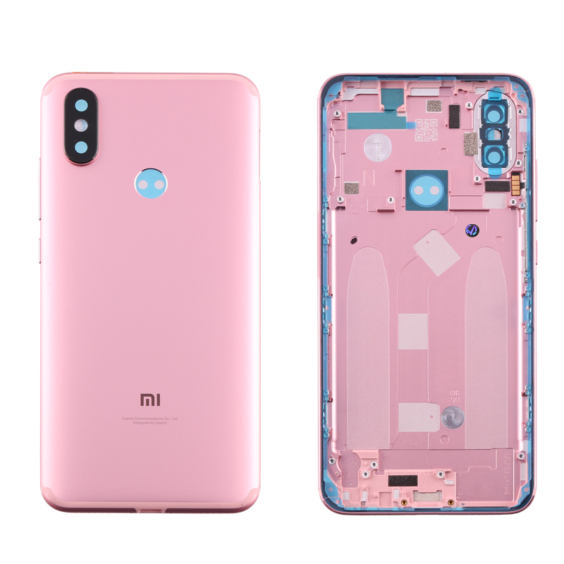 XIAOMI MI A2 BATTERY COVER + LENS + SIDE KEYS ROSE-GOLD 3P OR